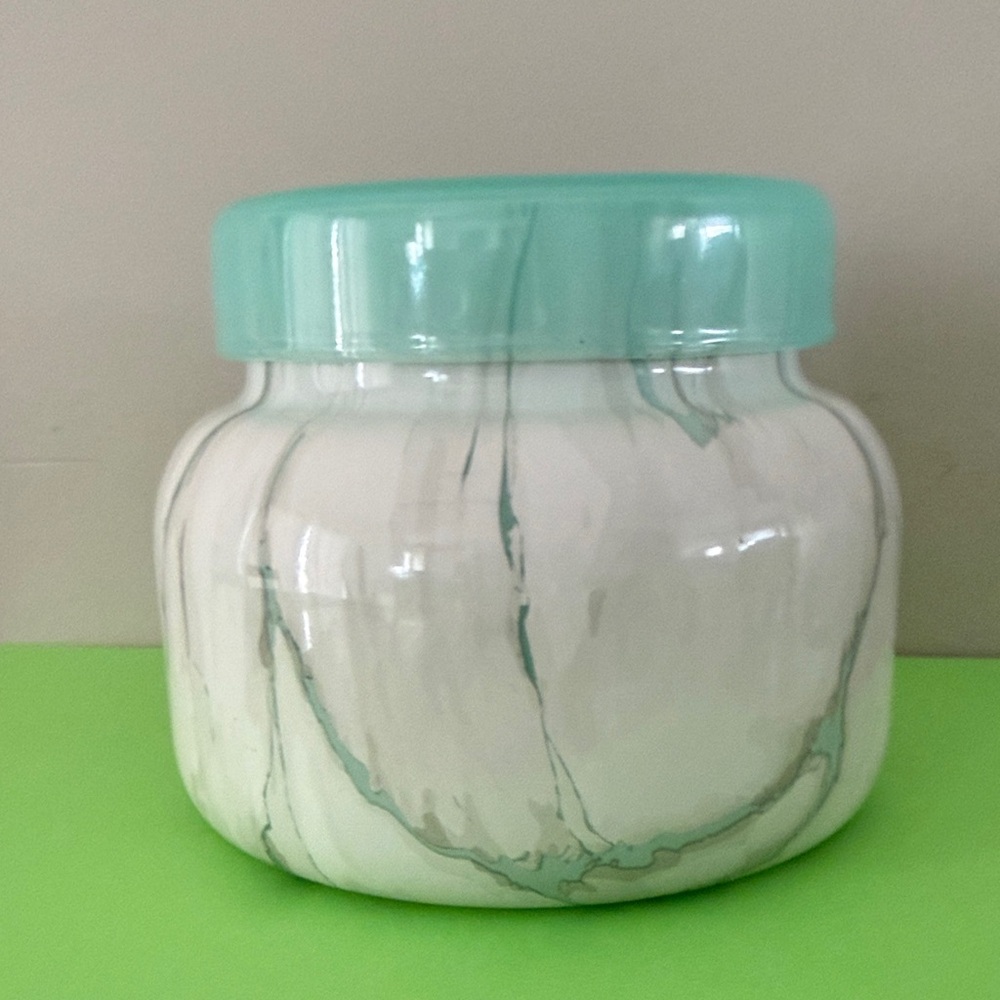 Capri Blue Candle - Modern Marble Jar Candles - Coconut Santal Scented (19 oz) - Picture 2 of 5